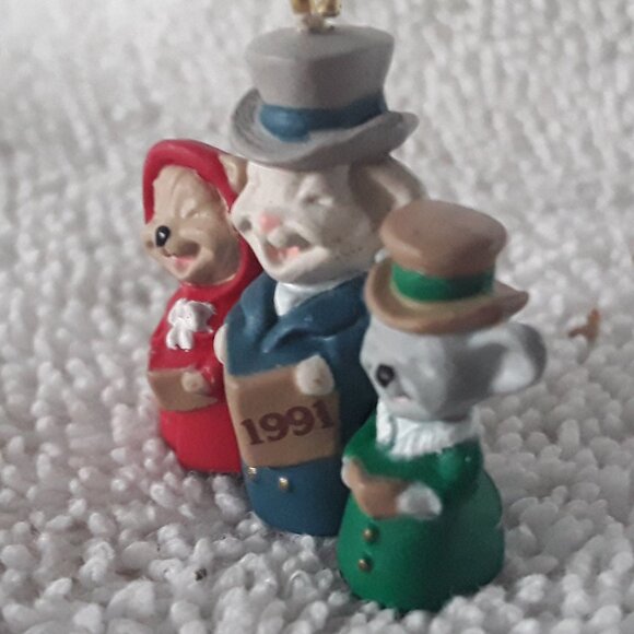 Hallmark Miniature Ornament- Treeland Trio, 1991, no box - Picture 3 of 3